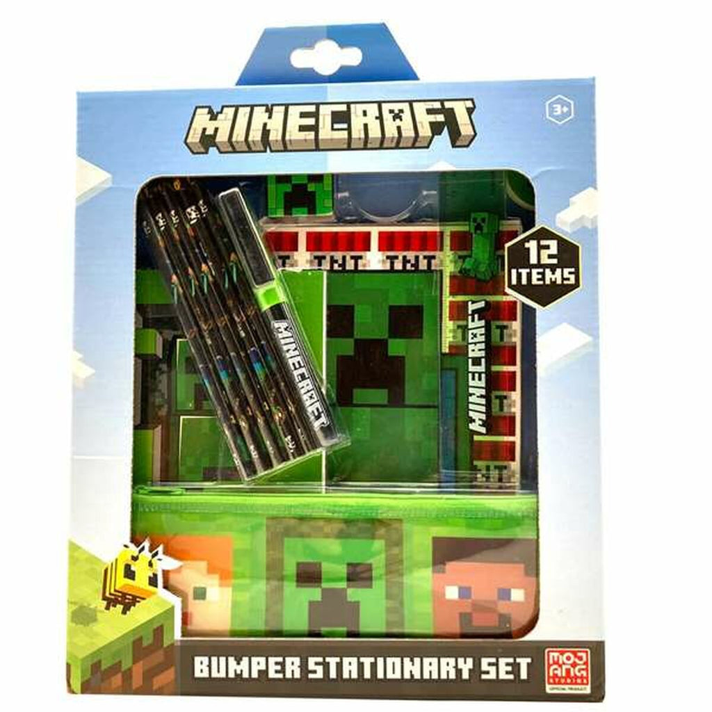 Papierwaren-Set Minecraft 29,5 x 25 x 3 cm 12 Stücke