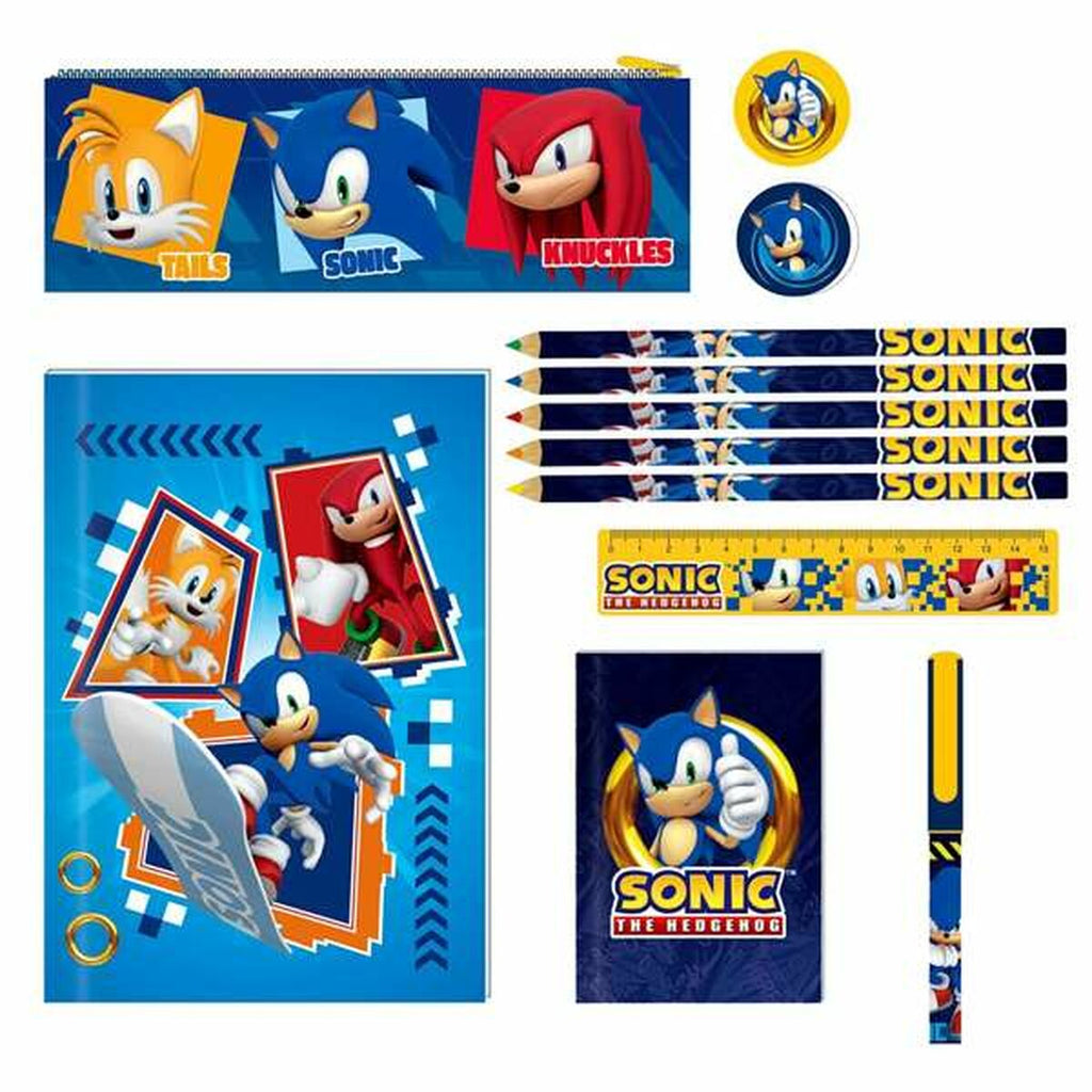 Papierwaren-Set Sonic 29,5 x 22 x 3 cm 12 Stücke