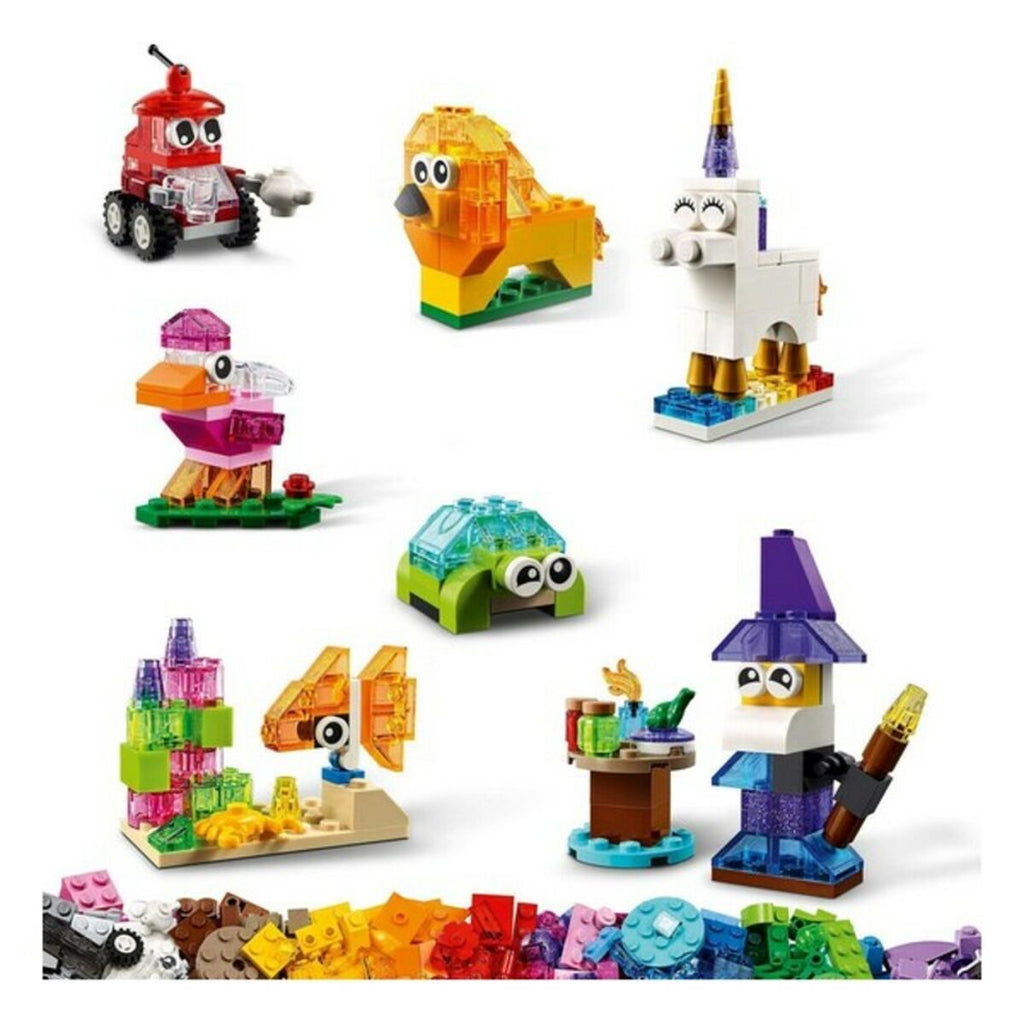 Playset Classic Transparent Bricks Lego 11013 500 Stücke