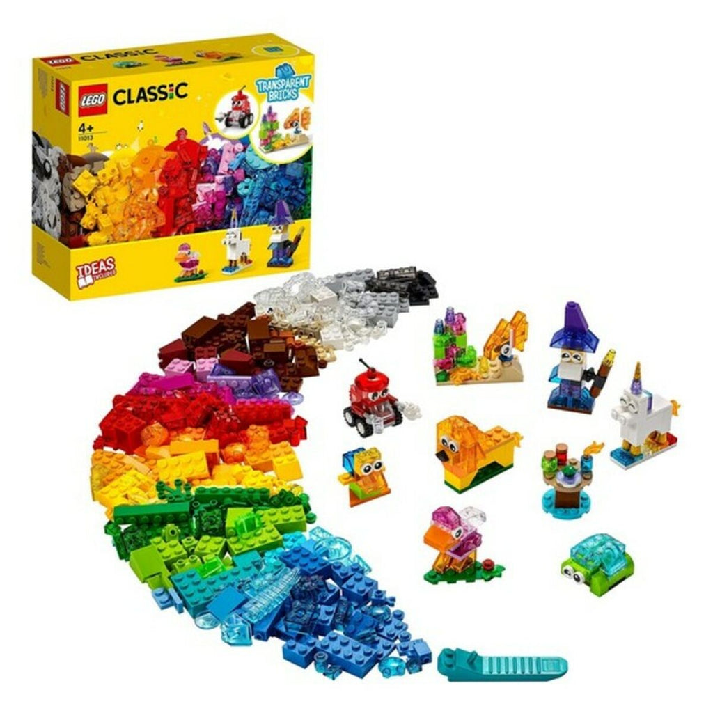 Playset Classic Transparent Bricks Lego 11013 500 Stücke