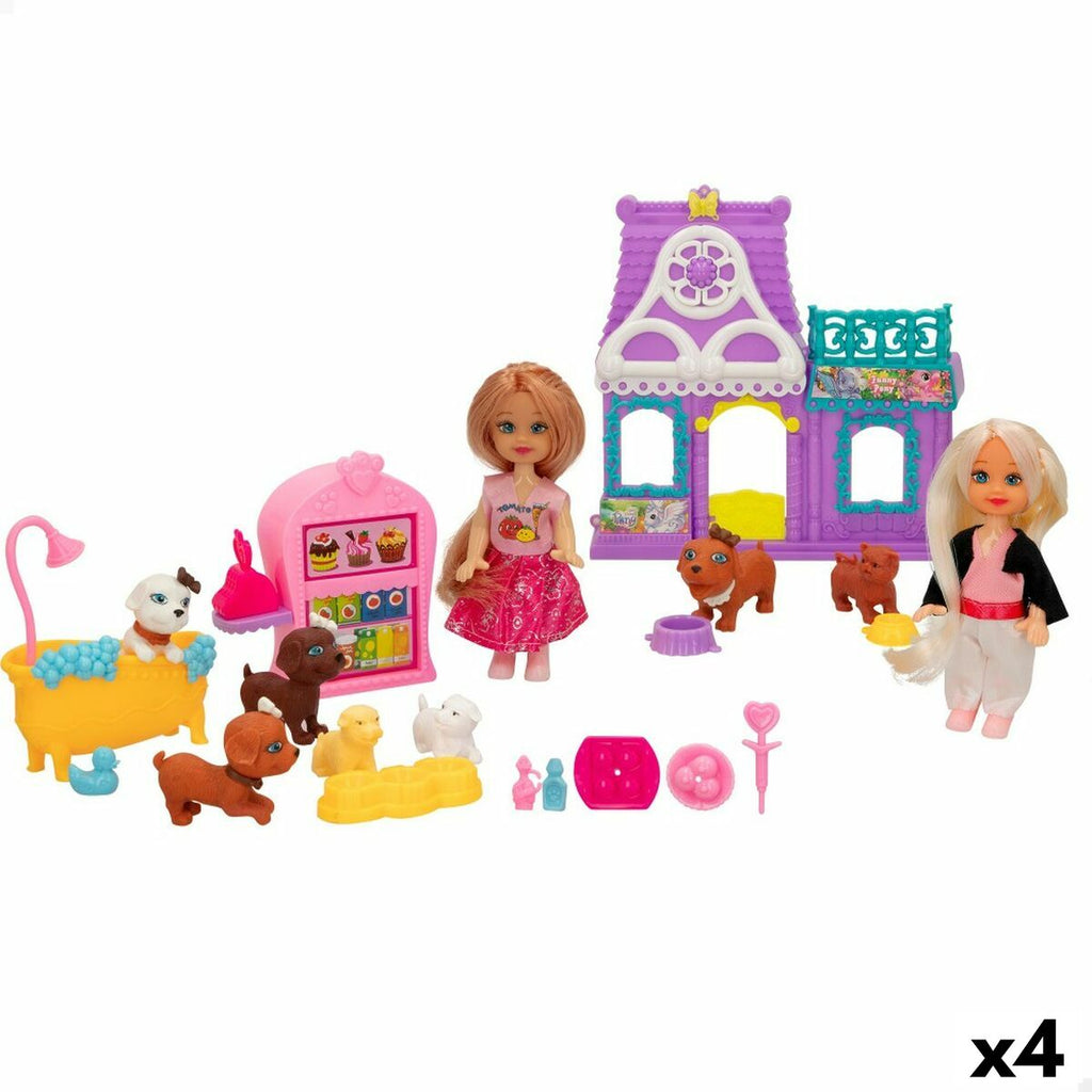 Playset Colorbaby Bella 4 Stück 5,5 x 12 x 3,5 cm Haustiere