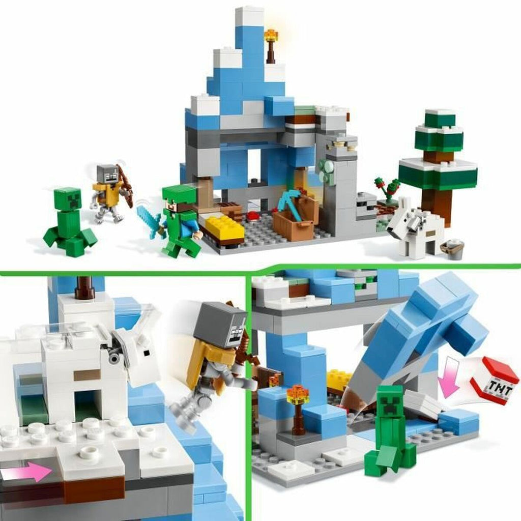 Playset Lego Minecraft 21243 frozen peaks