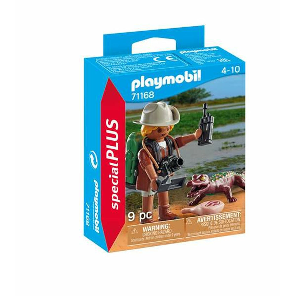 Playset Playmobil Special Plus: Researcher with Alligator 71168 9 Stücke