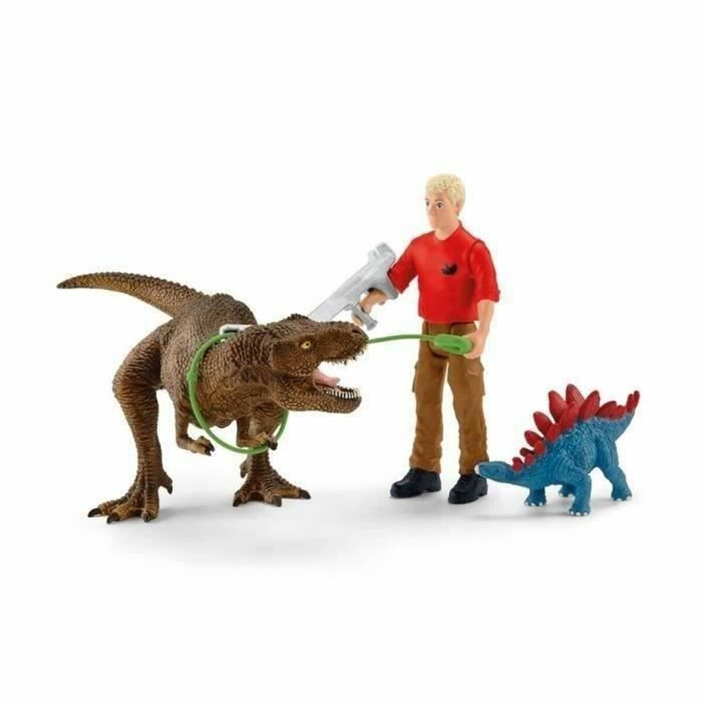 Playset Schleich Tyrannosaurus Rex Attack 41465 5 Stücke