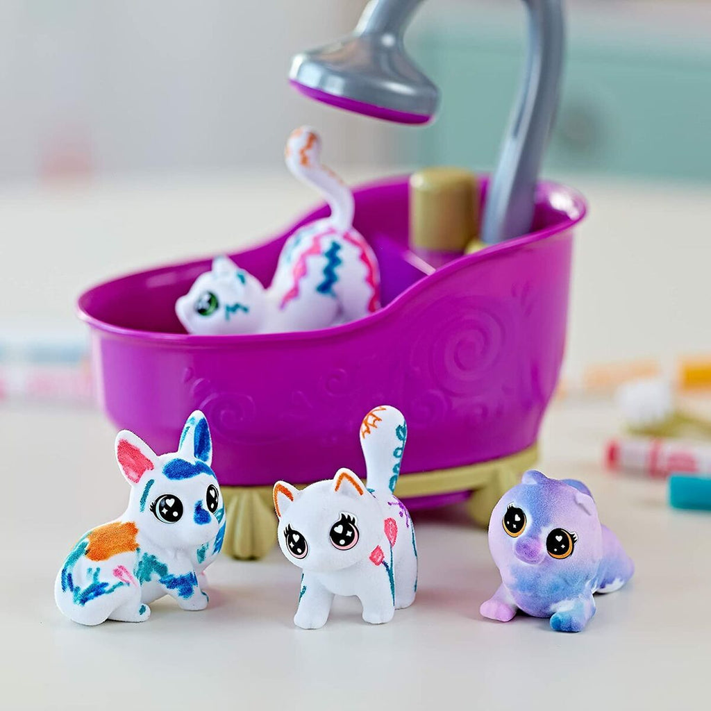 Playset Washimals Pets Crayola 74-7453 Badewanne 6 Stücke