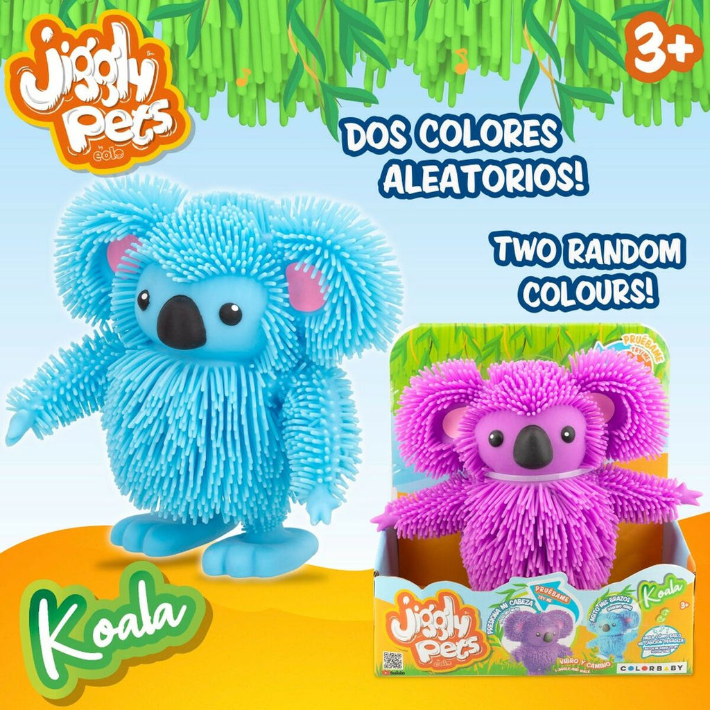 Plüschtier Eolo Jiggly Pets Koala 18 x 16 x 9,5 cm (4 Stück)