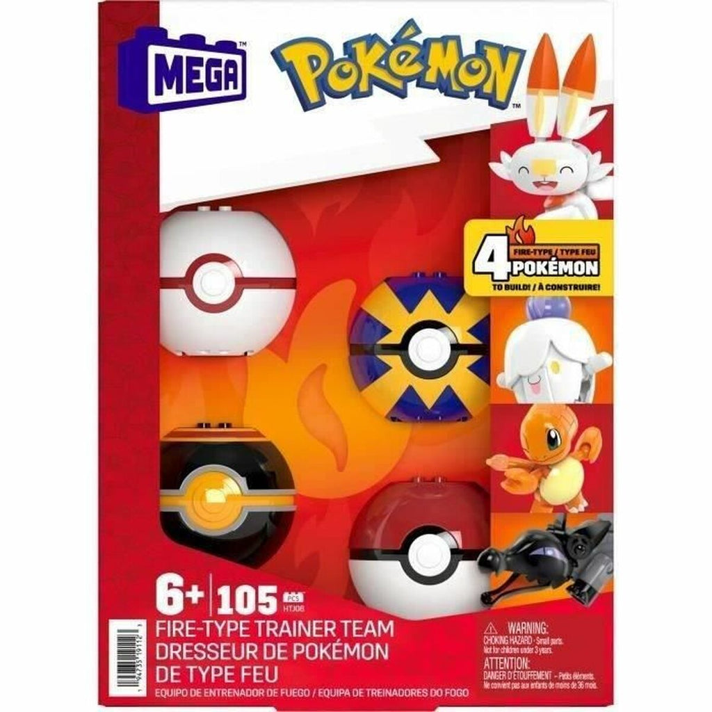 Pokeball Megablocks Équipe de dresseurs de feu Pokémon