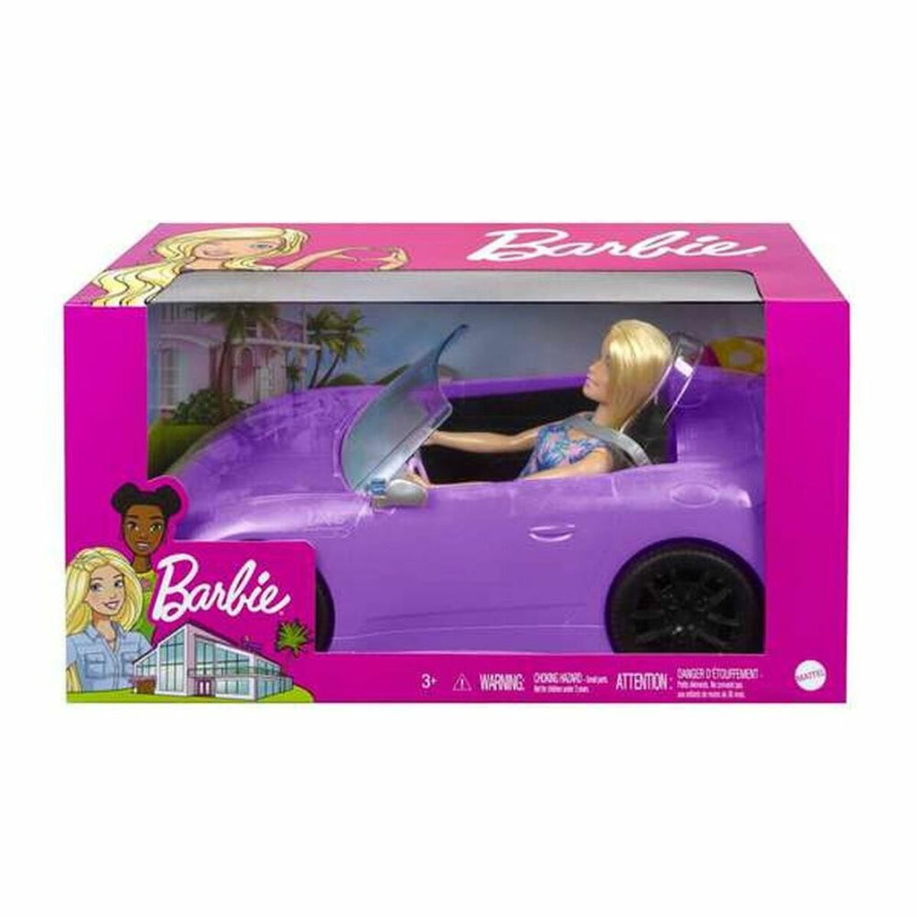 Puppe Barbie And Her Purple Convertible