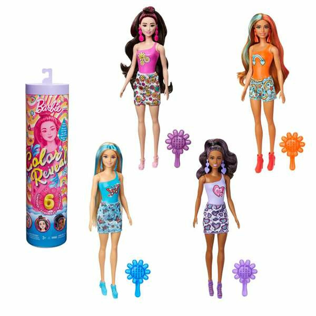 Puppe Barbie Color Reveal Serie Ritmo Regenbogen