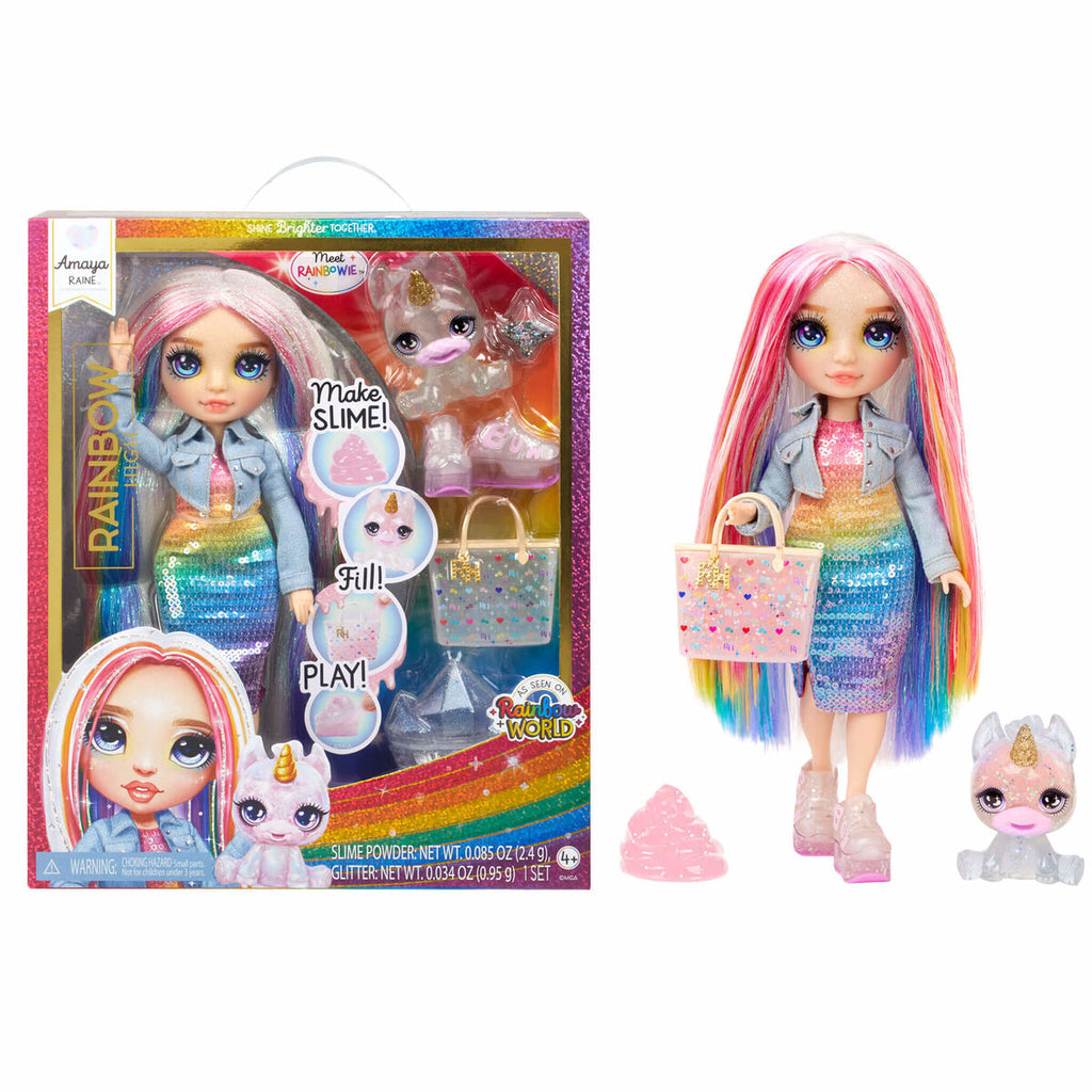 Puppe mit Haustier MGA Amaya Rainbow World 22 cm Gelenkig