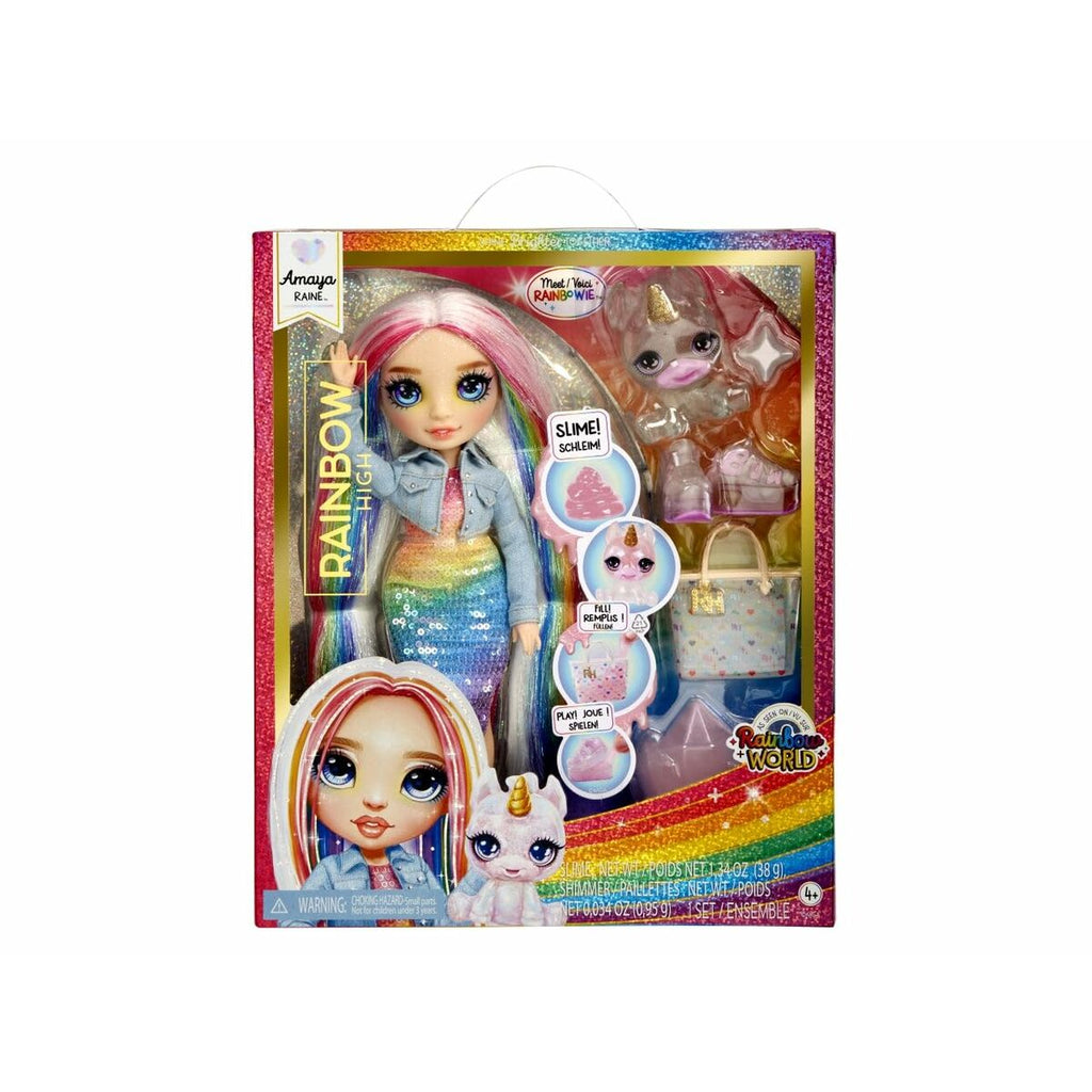 Puppe mit Haustier MGA Amaya Rainbow World 22 cm Gelenkig