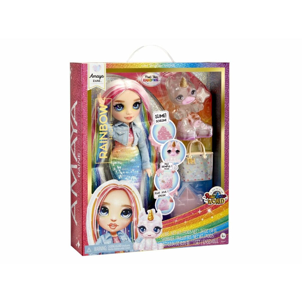 Puppe mit Haustier MGA Amaya Rainbow World 22 cm Gelenkig