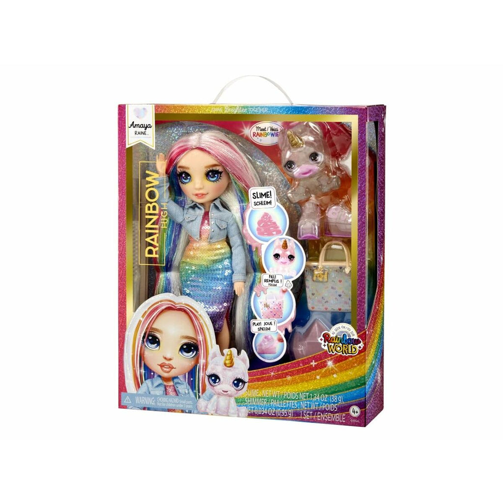 Puppe mit Haustier MGA Amaya Rainbow World 22 cm Gelenkig