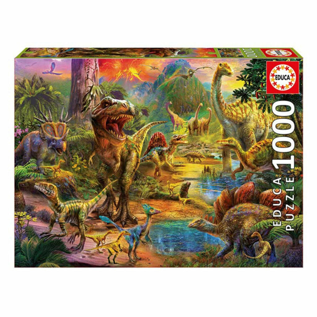 Puzzle Dinosaur Land Educa 17655 500 Stücke 1000 Stücke 68 x 48 cm