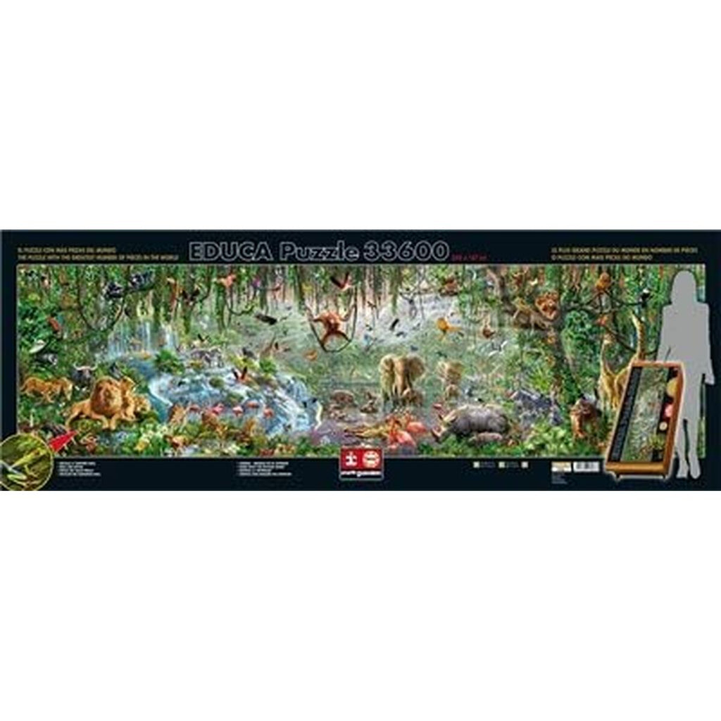 Puzzle Educa 16066.0 The Wild Life 33600 Stücke 570 x 157 cm