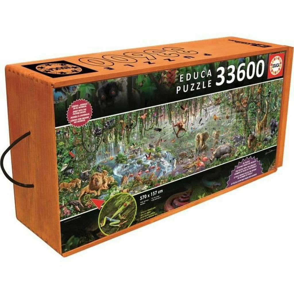 Puzzle Educa 16066.0 The Wild Life 33600 Stücke 570 x 157 cm