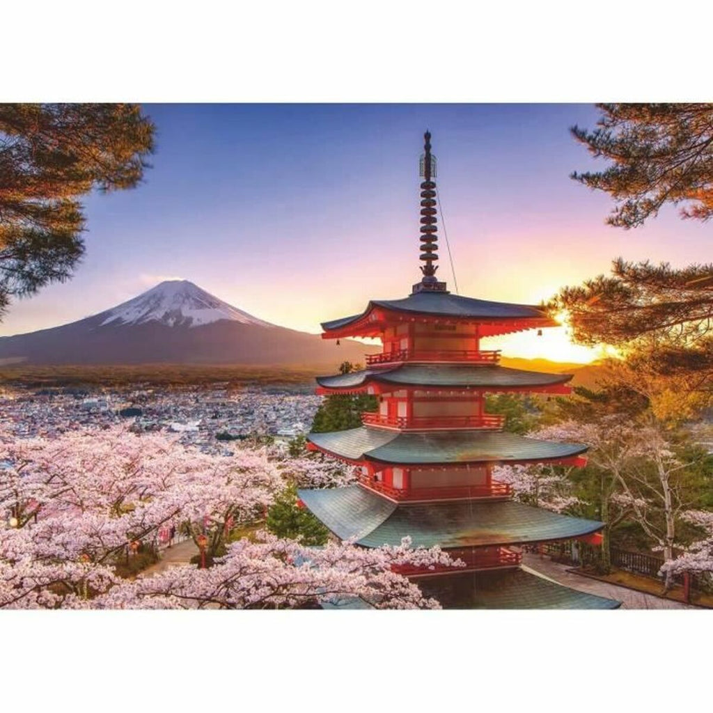 Puzzle Ravensburger 17090 Mount Fuji Cherry Blossom View 1000 Stücke