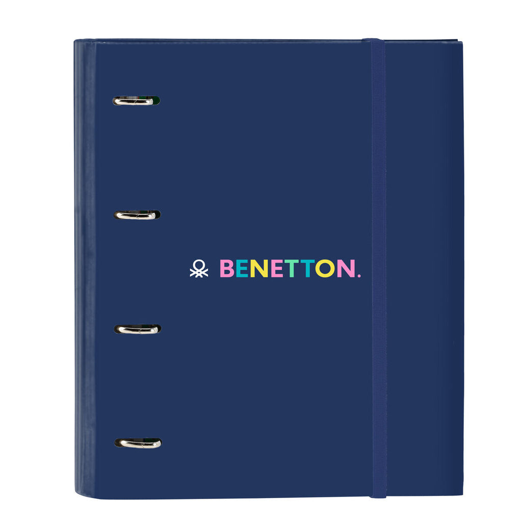 Ringbuch Benetton Cool Marineblau 27 x 32 x 3.5 cm