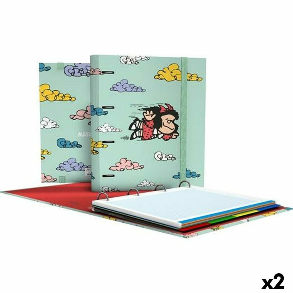 Ringbuch Grafoplas Carpebook Mafalda grün A4 (2 Stück)