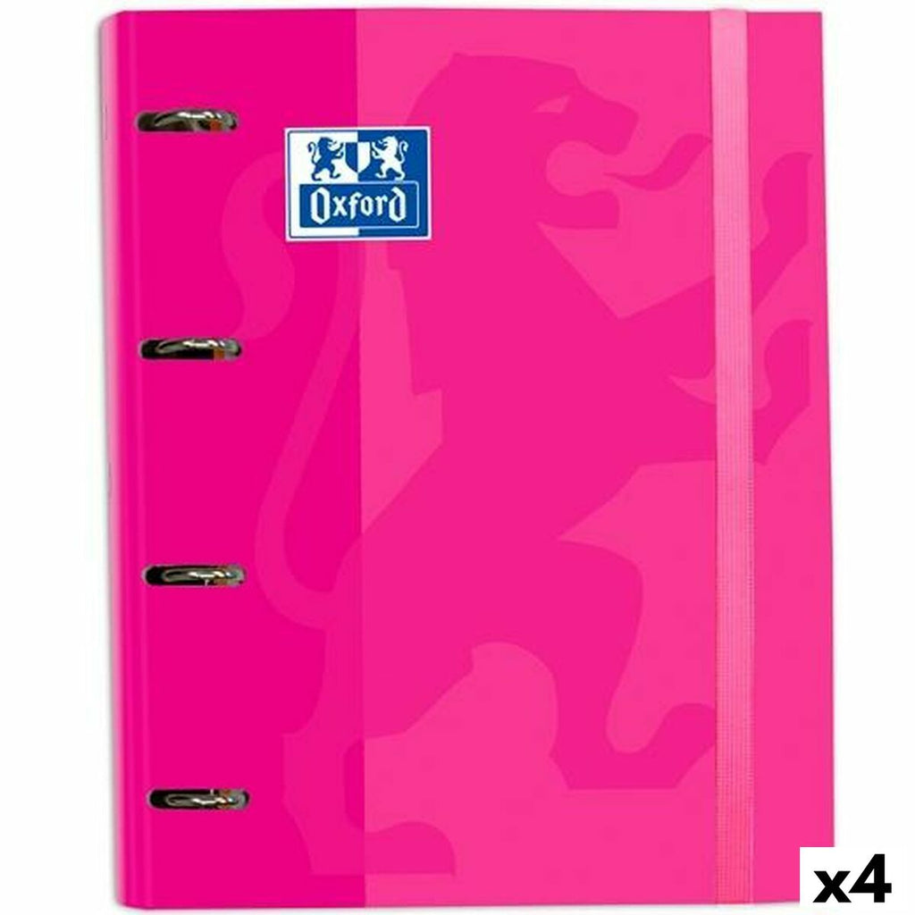 Ringbuch Oxford Classic Pink A4+ (4 Stück)