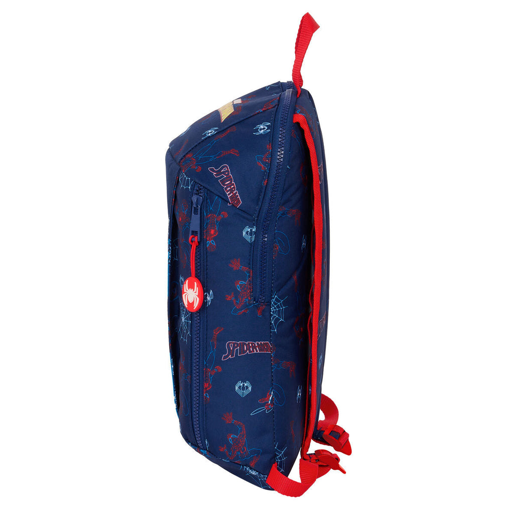 Rucksack Spider-Man Neon Mini Marineblau 22 x 39 x 10 cm