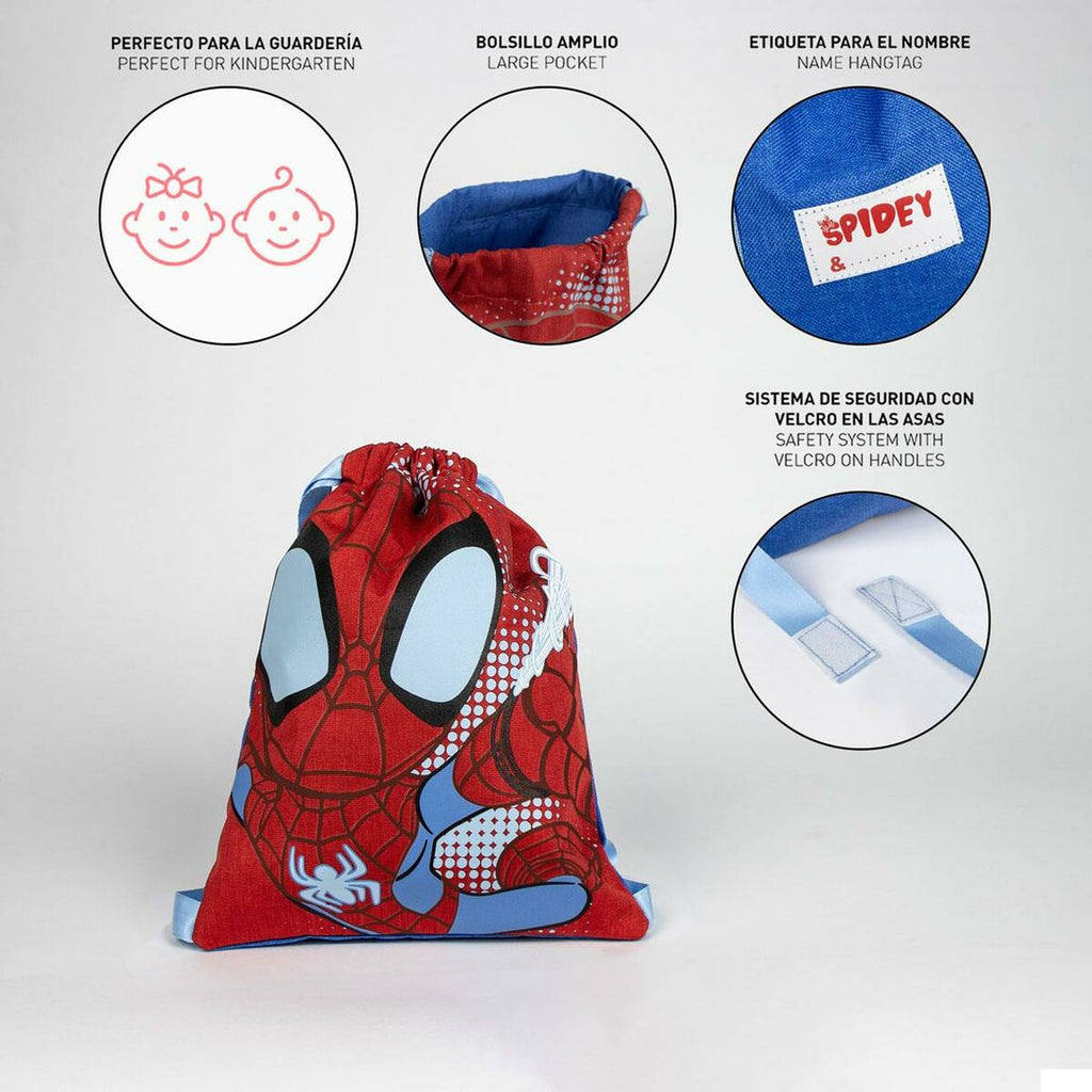 Rucksack für Kinder Spidey Rot 27 x 33 x 1 cm