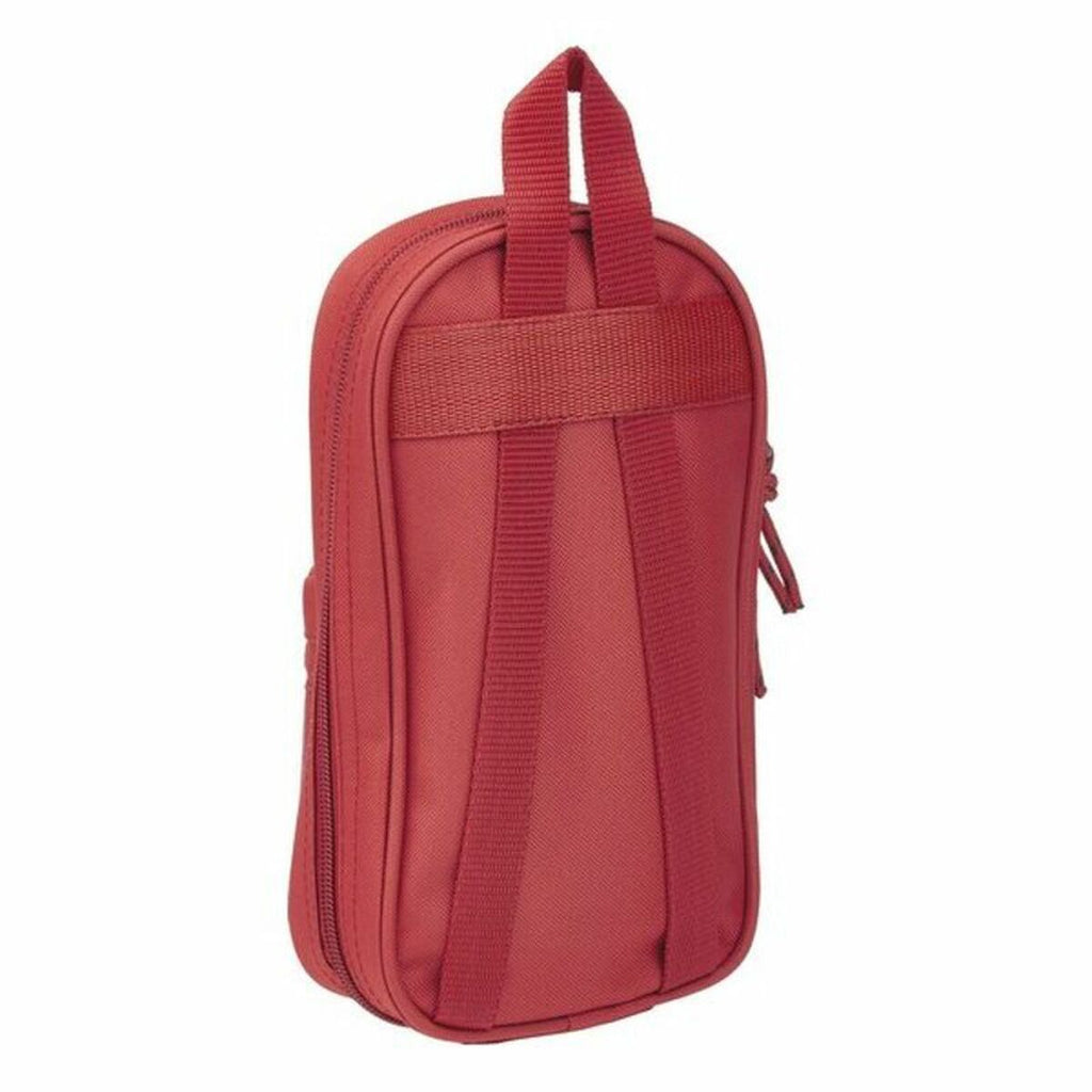 Rucksack mit Federtaschen Sevilla Fútbol Club Rot (33 Stücke)