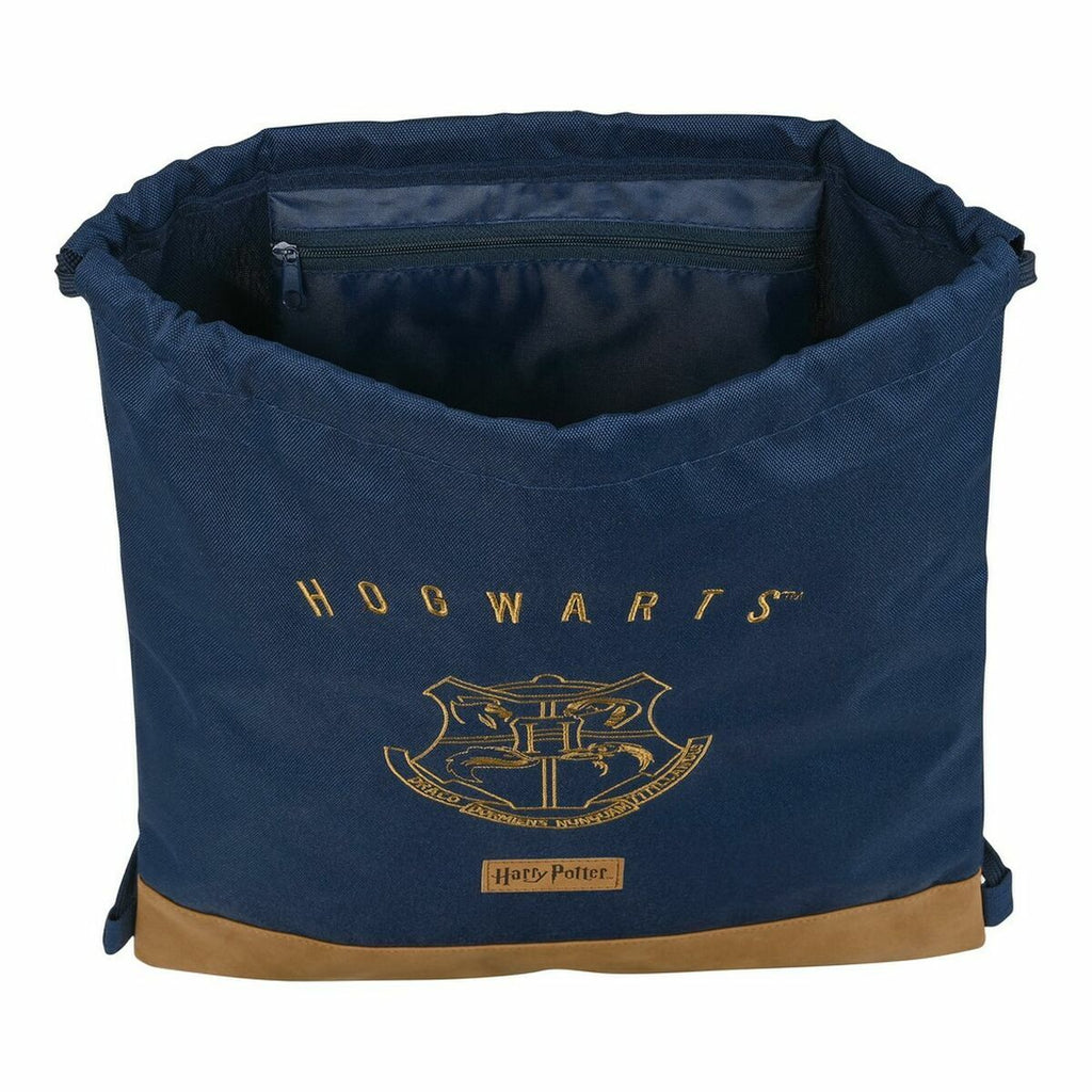 Rucksacktasche mit Bändern Harry Potter Marineblau 35 x 1 x 40 cm