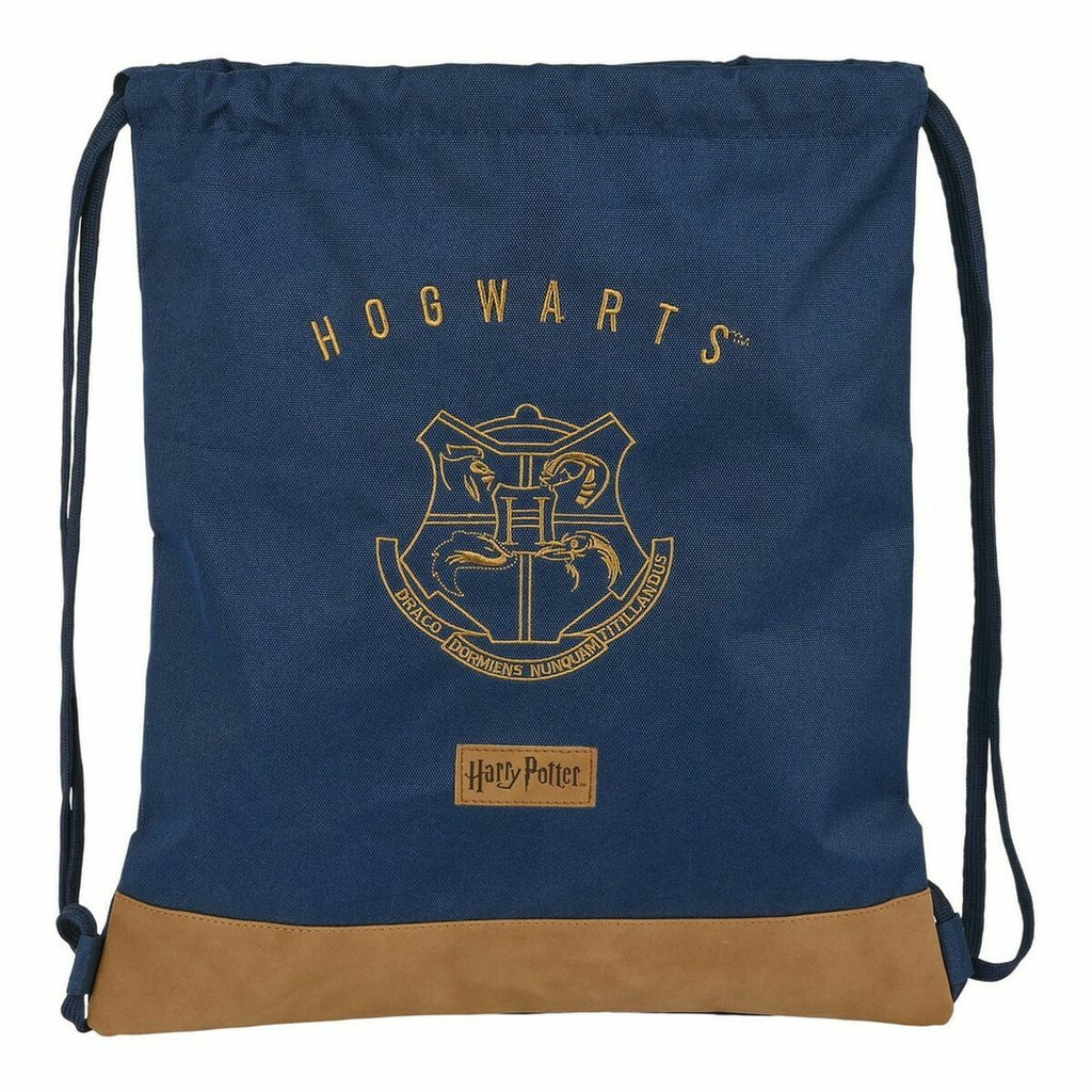 Rucksacktasche mit Bändern Harry Potter Marineblau 35 x 1 x 40 cm