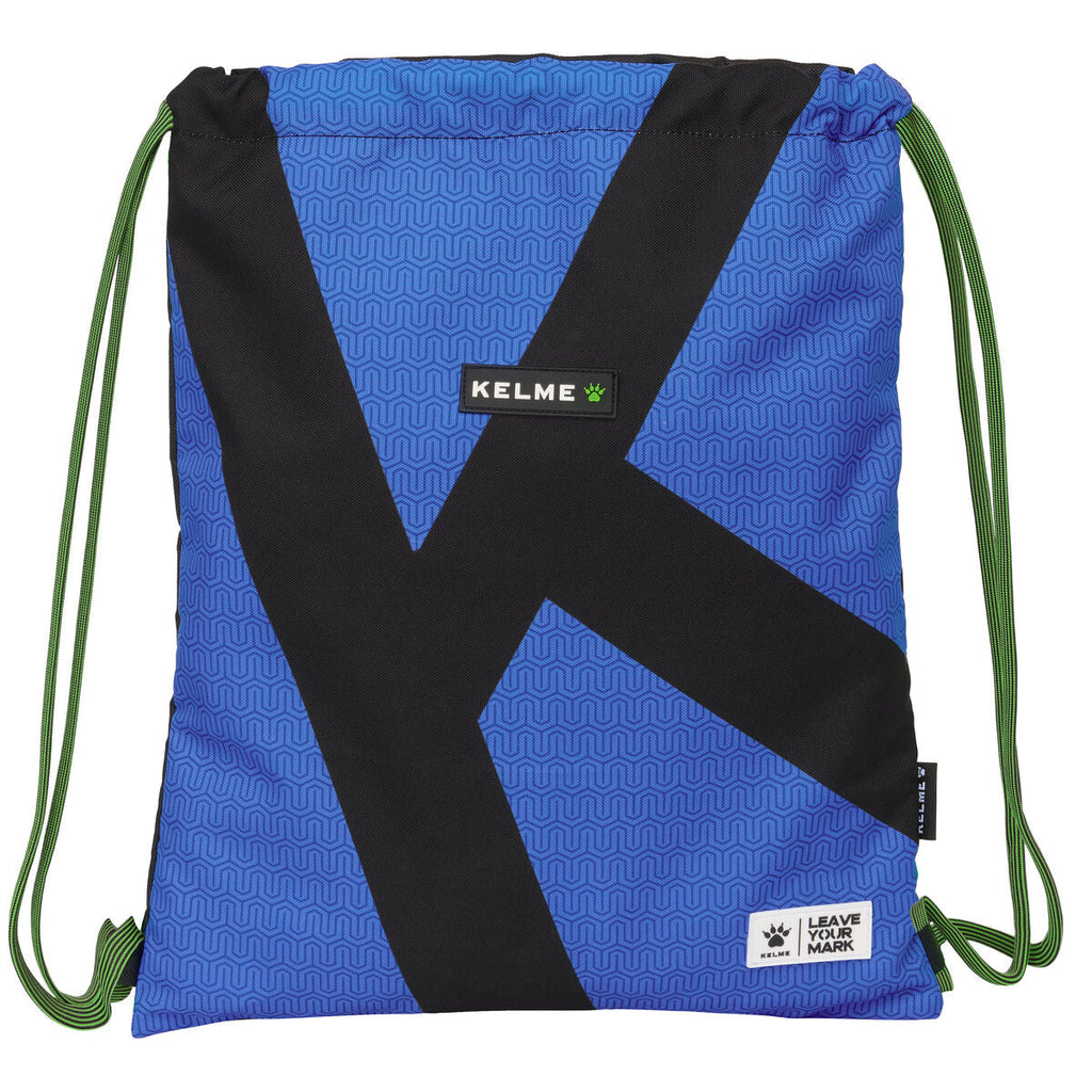 Rucksacktasche mit Bändern Kelme Royal Blau Schwarz 35 x 40 x 1 cm