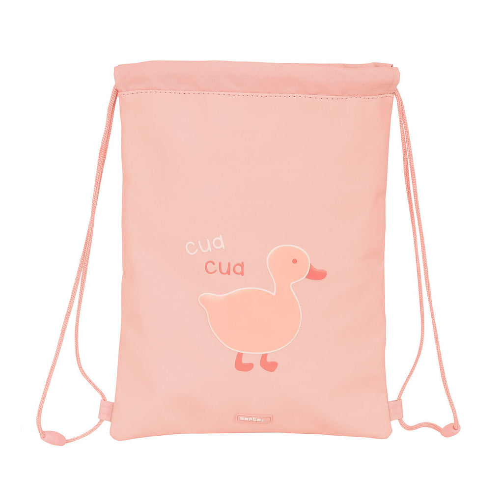 Rucksacktasche mit Bändern Safta Patito Rosa