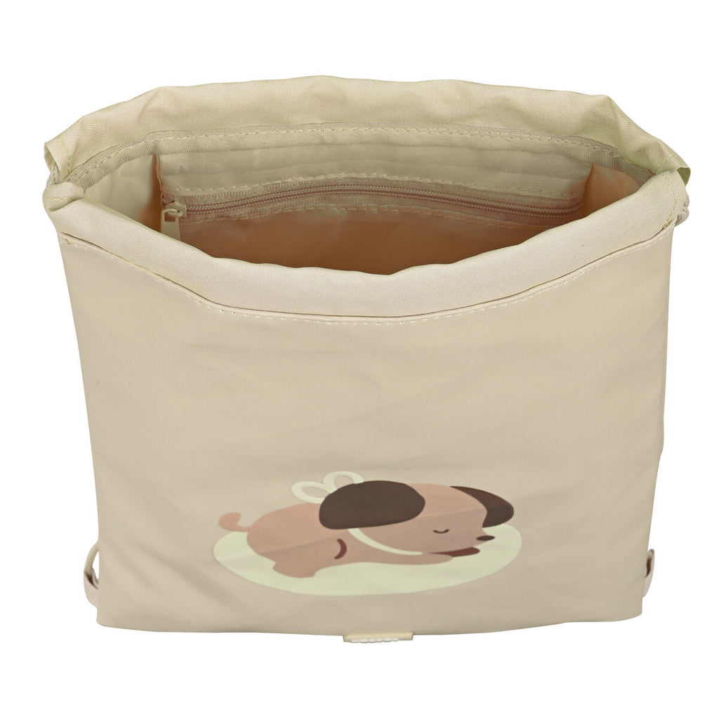 Rucksacktasche mit Bändern Safta Puppy Beige