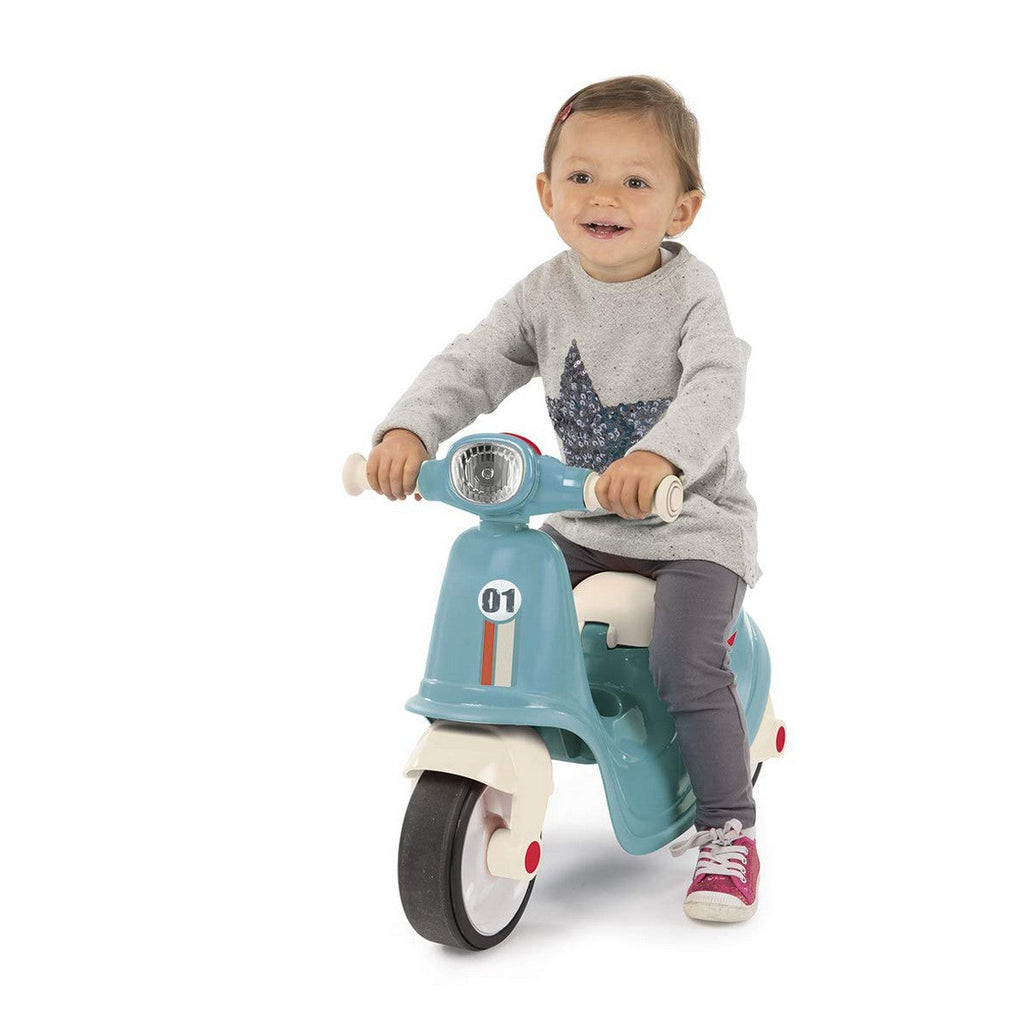 Rutschauto Smoby Kinderroller Blau Motorrad