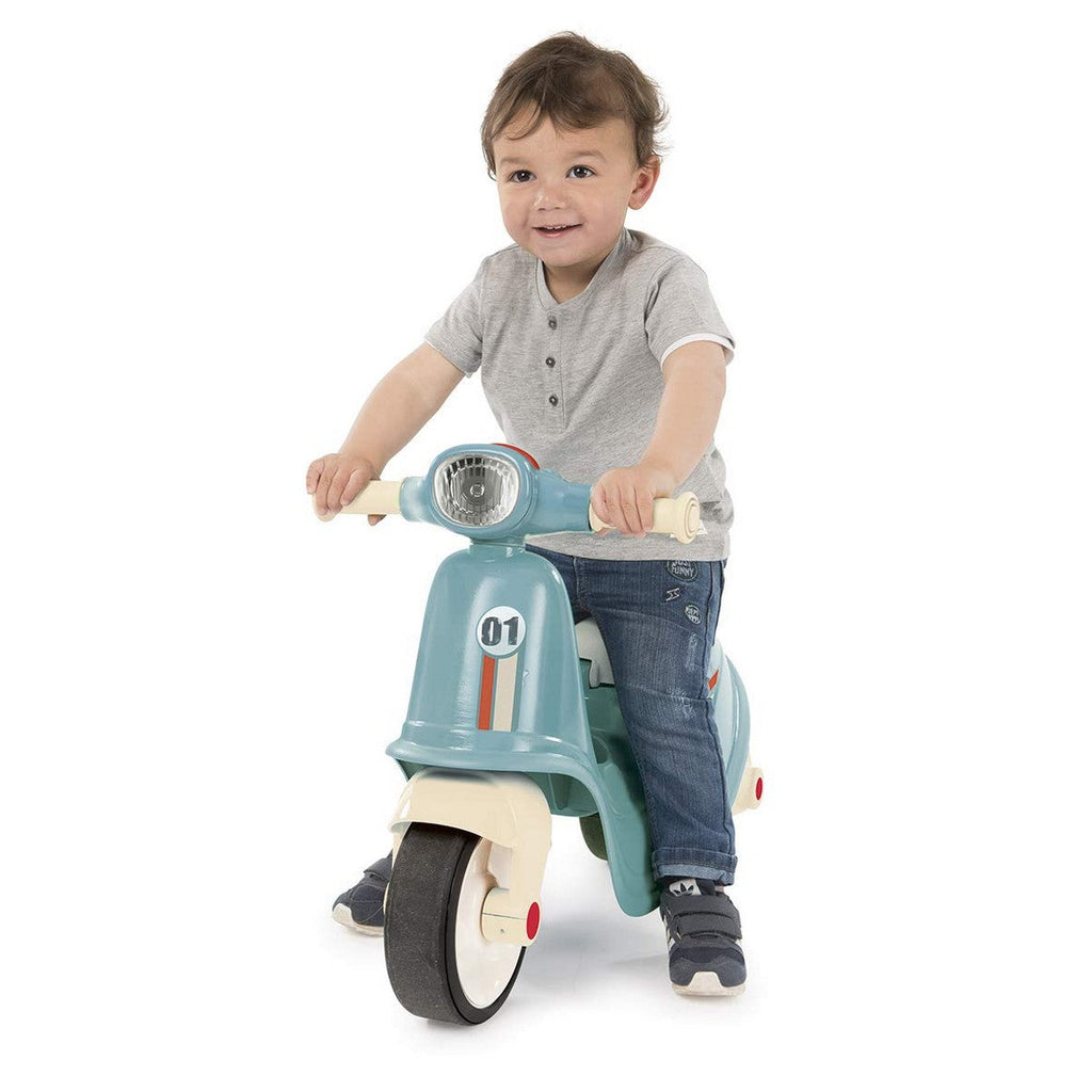 Rutschauto Smoby Kinderroller Blau Motorrad