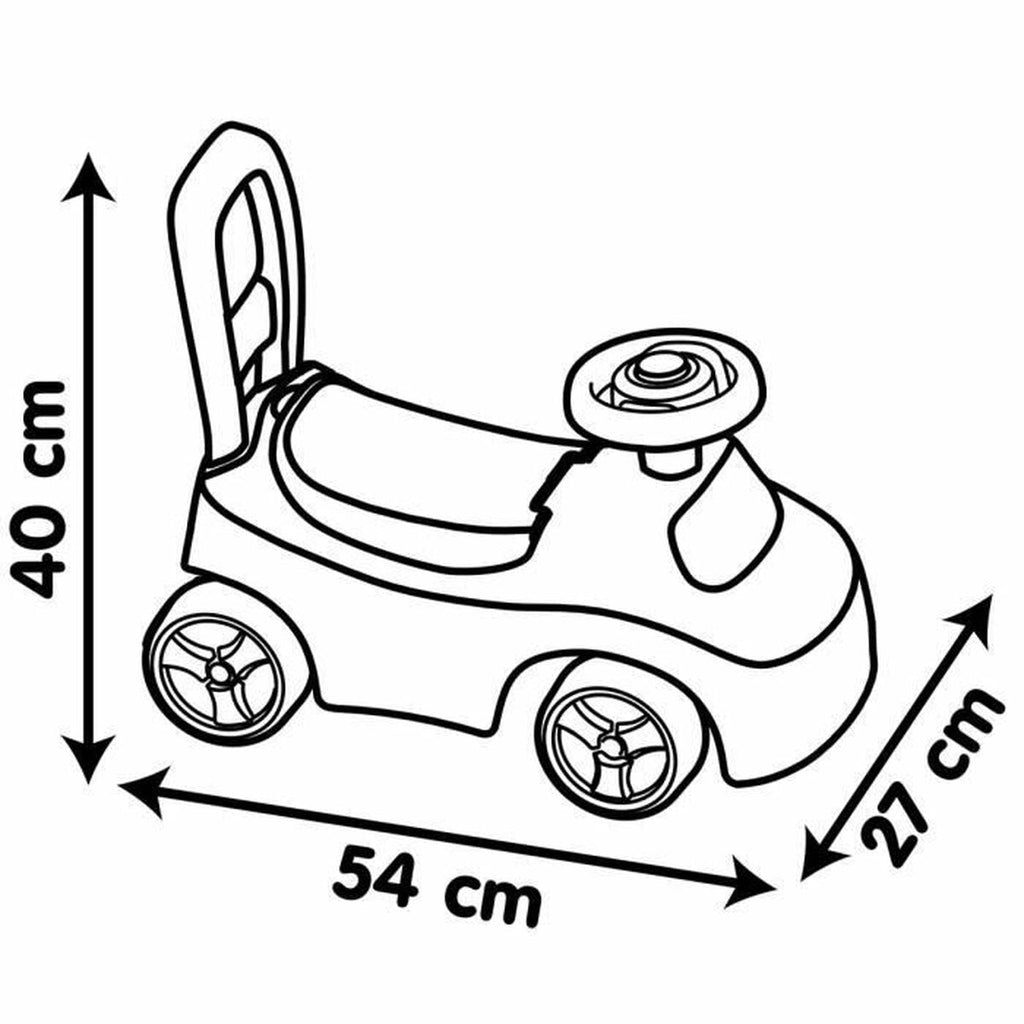 Rutschauto Smoby Schwarz Rosa 2-in-1