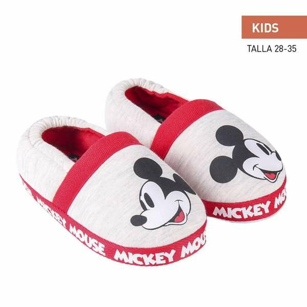 Hausschuhe Mickey Mouse Hellgrau 32-33