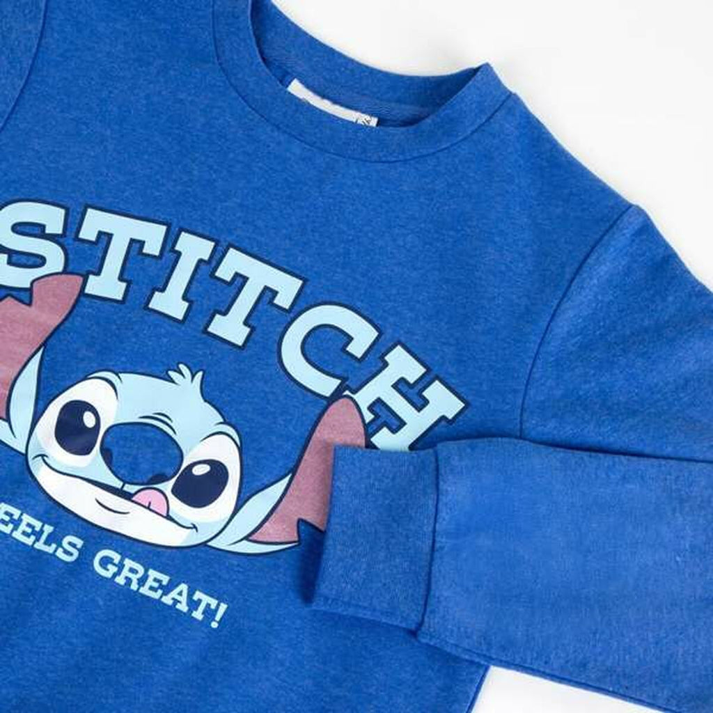 Jungen Sweater ohne Kapuze Stitch Dunkelblau