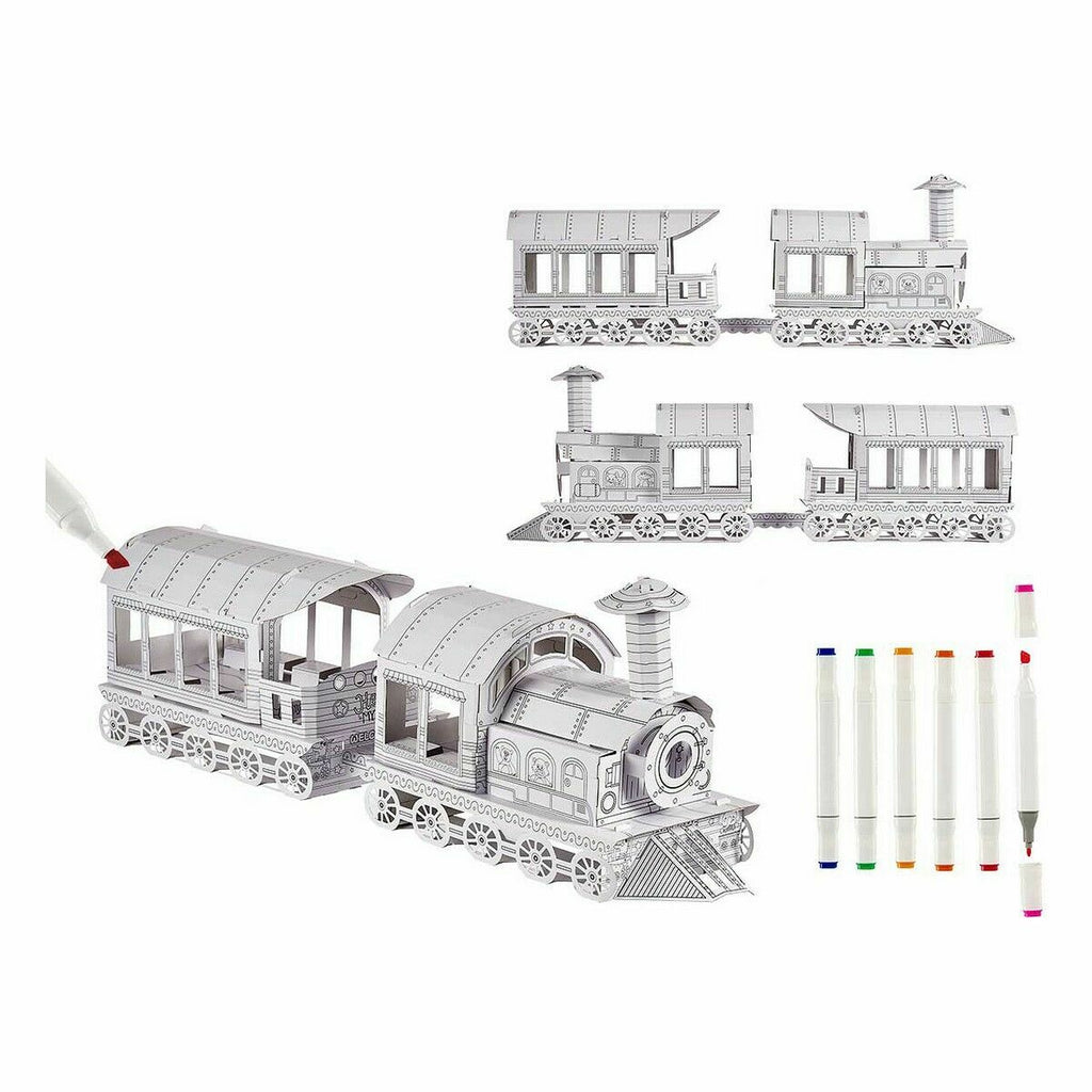 Bastelspiel Eisenbahn (4 Stück)