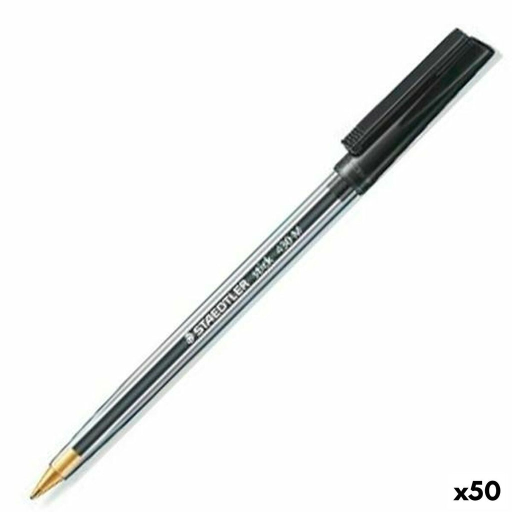 Stift Staedtler Stick 430 Schwarz (50 Stück)