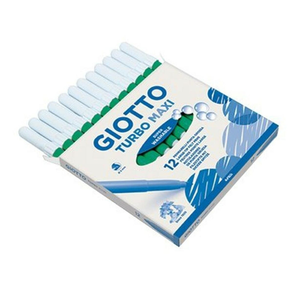 Marker-Set Giotto Turbo Maxi grün (5 Stück)