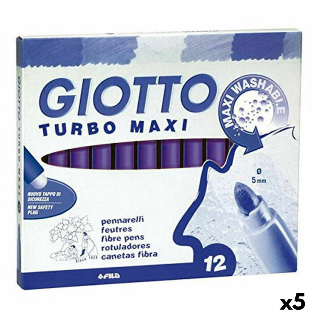 Marker-Set Giotto Turbo Maxi Violett (5 Stück)
