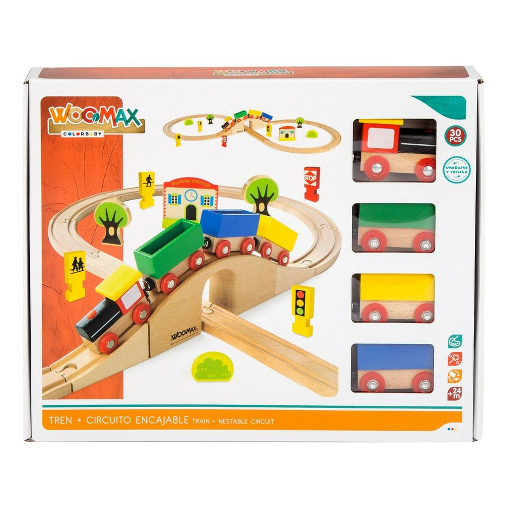 Spielset Fahrzeuge Woomax 30 Stücke 4 Stück 100 x 8 x 45 cm