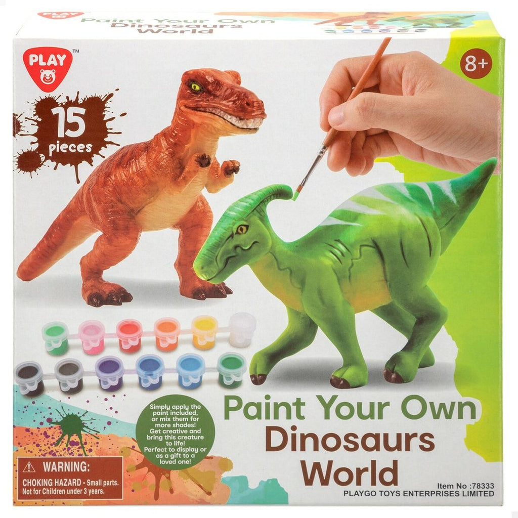 Bastelspiel PlayGo 15 Stücke Dinosaurier Zum Malen (6 Stück)