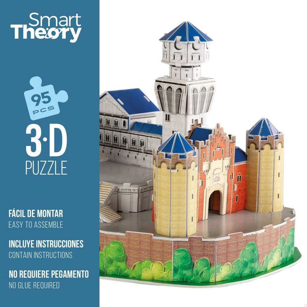 3D Puzzle Colorbaby New Swan Castle 95 Stücke 43,5 x 33 x 18,5 cm (6 Stück)