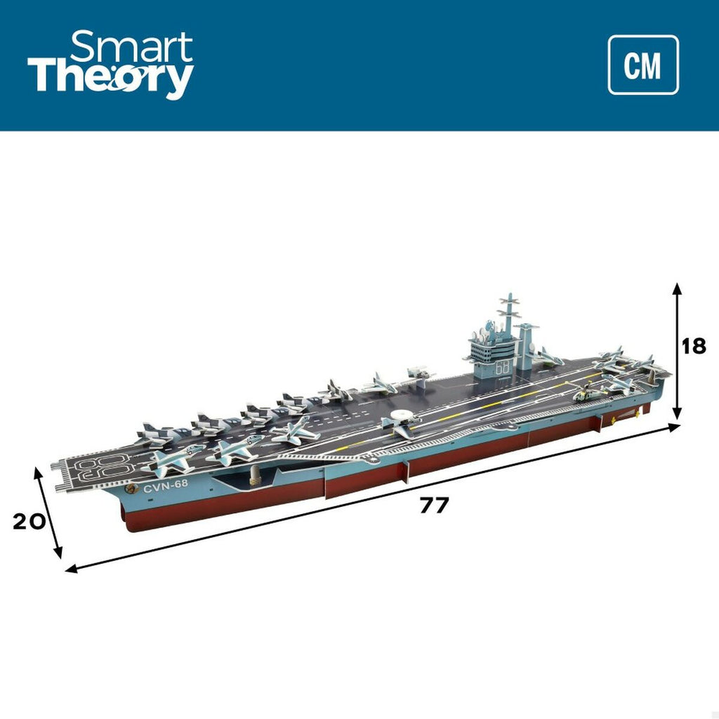 3D Puzzle Colorbaby Nimitz Flugzeugträger 67 Stücke 77 x 18 x 20 cm (6 Stück)