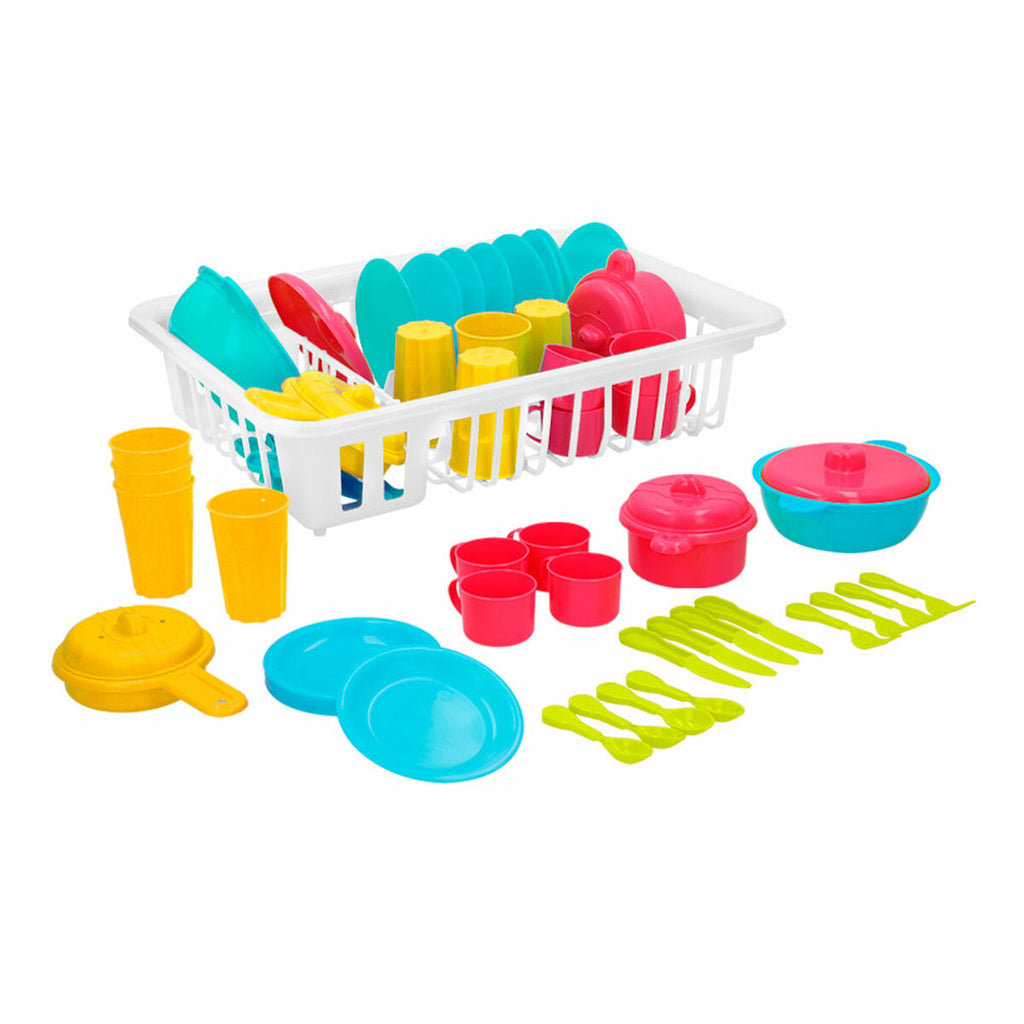 Kindergeschirr-Set Colorbaby Spielzeug Abtropfer 35 Stücke (15 Stück)