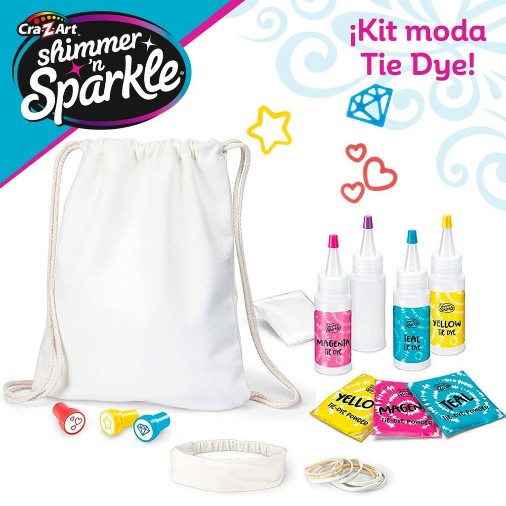 Bastelspiel Cra-Z-Art SHIMMER N SPARKLE-SET TIE&DYE 4 Stück