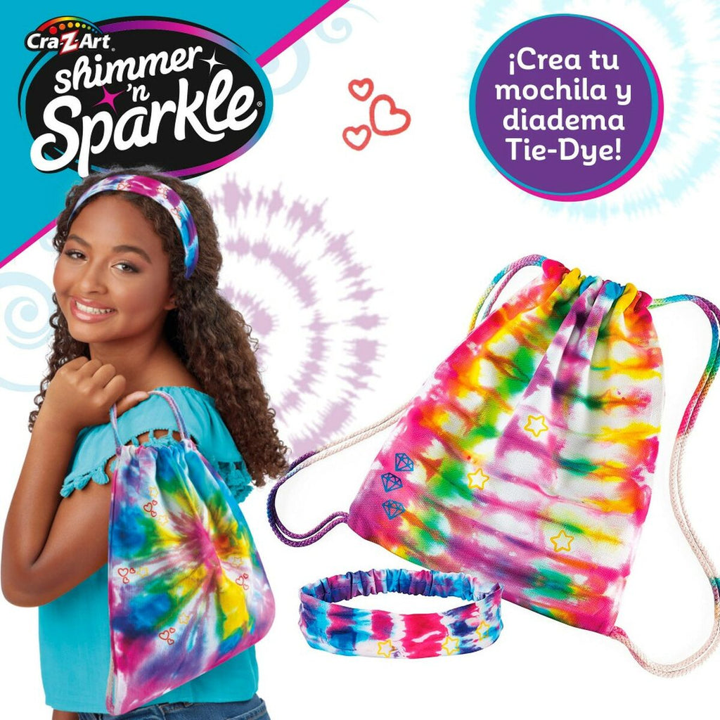 Bastelspiel Cra-Z-Art SHIMMER N SPARKLE-SET TIE&DYE 4 Stück