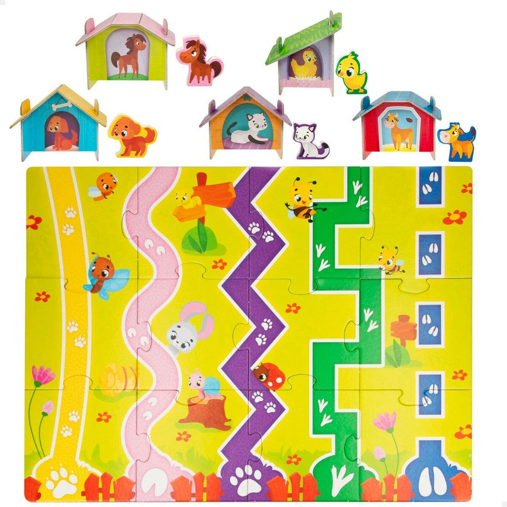 Kinderpuzzle Lisciani Bauernhof 27 Stücke 48 x 1 x 36 cm (6 Stück)