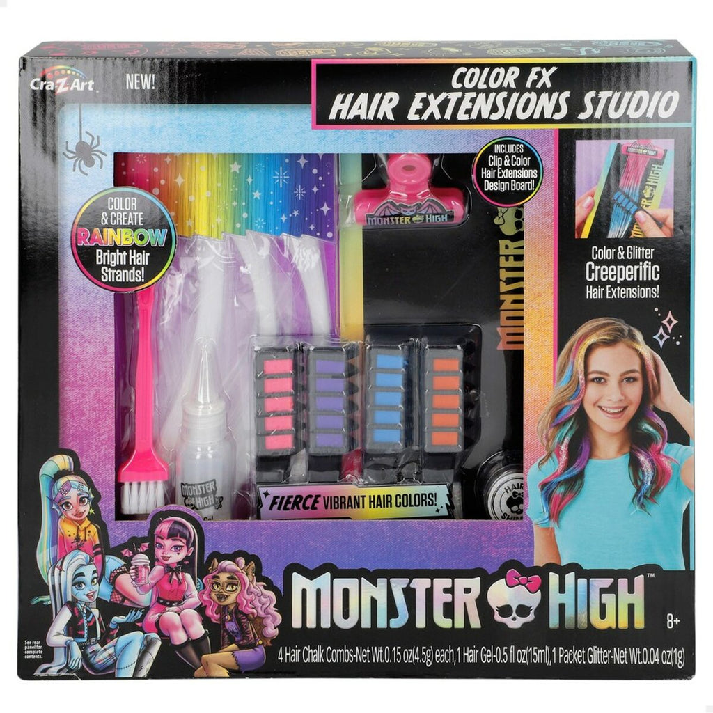 Friseur Set Monster High Haarverlängerungen (4 Stück)